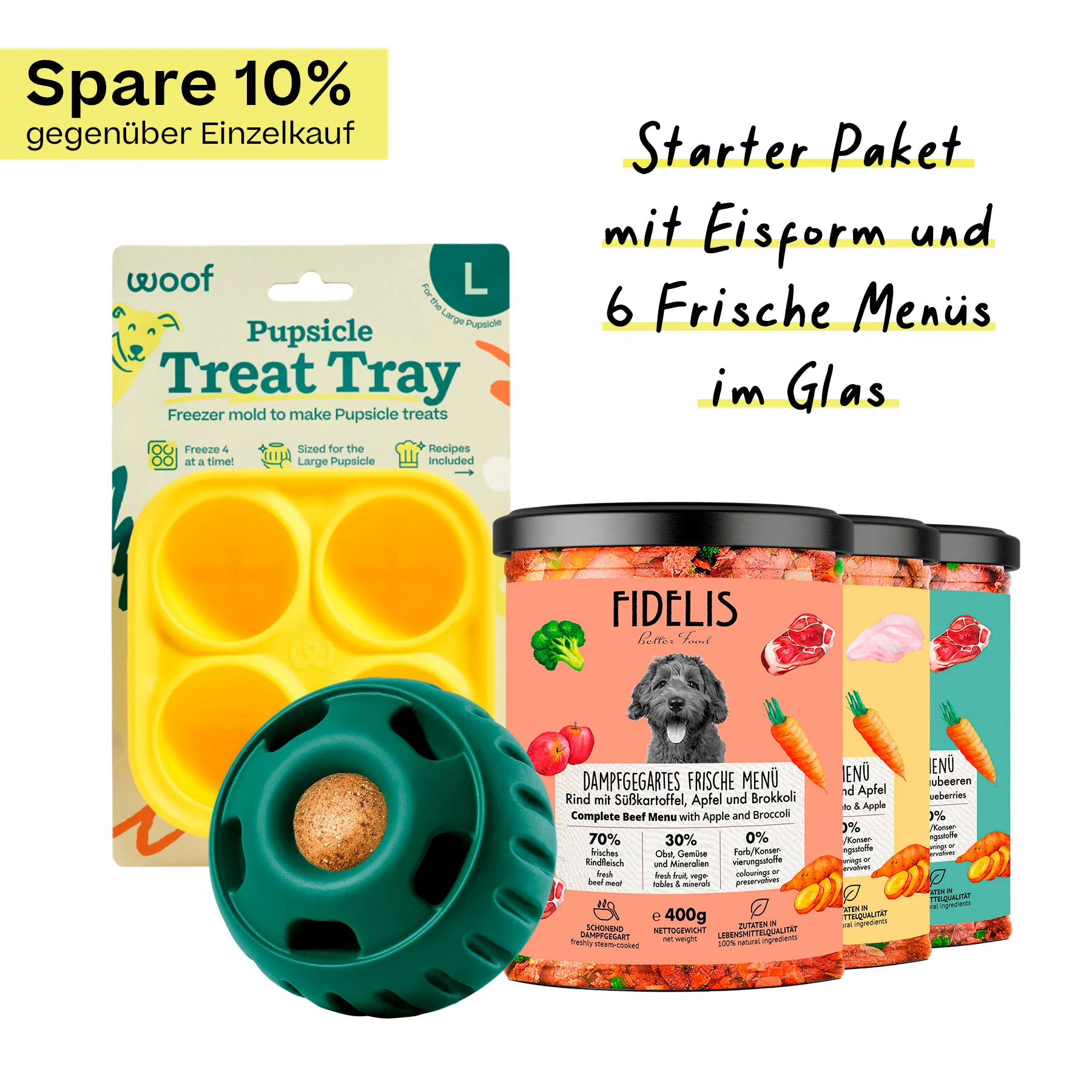 Pupsicle (grün, Größe L) Starter Paket